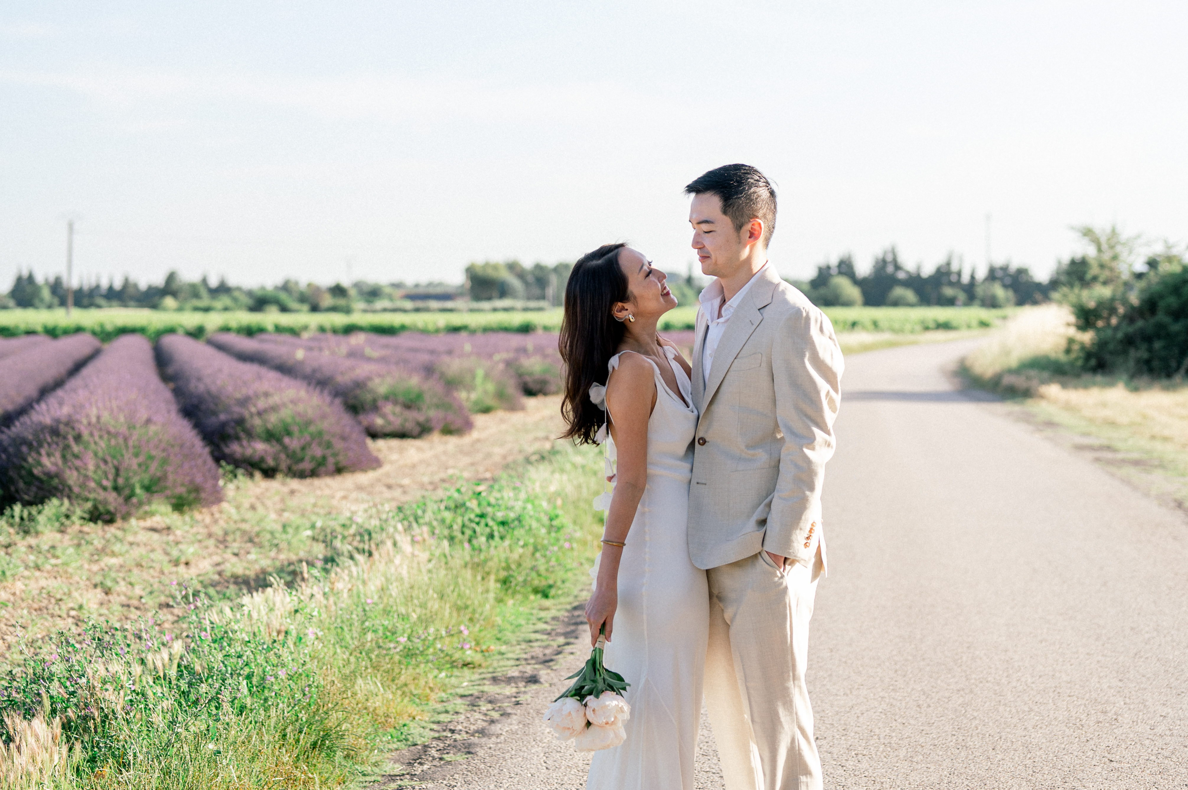 Couple from singapore to provence for their pre wedding shoot in provence by sylvia calmet destination wedding photographer