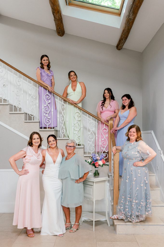 Family picture during a wedding at la devèze, gard